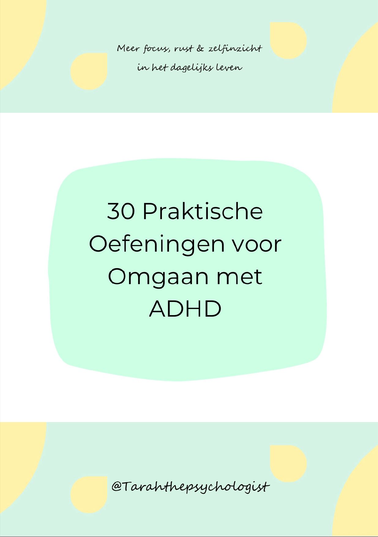30 Praktische Oefeningen voor Omgaan met ADHD – Tarah the Psychologist